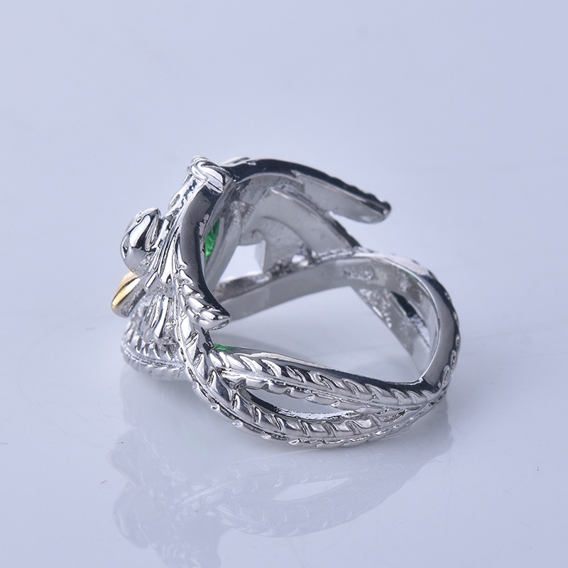 Goldkingdom Aksesoris Perhiasan Fashion Ready Stock Mendominasi Lord of The Rings Aragorn Ring Ballach Ring Cincin Dua Warna.