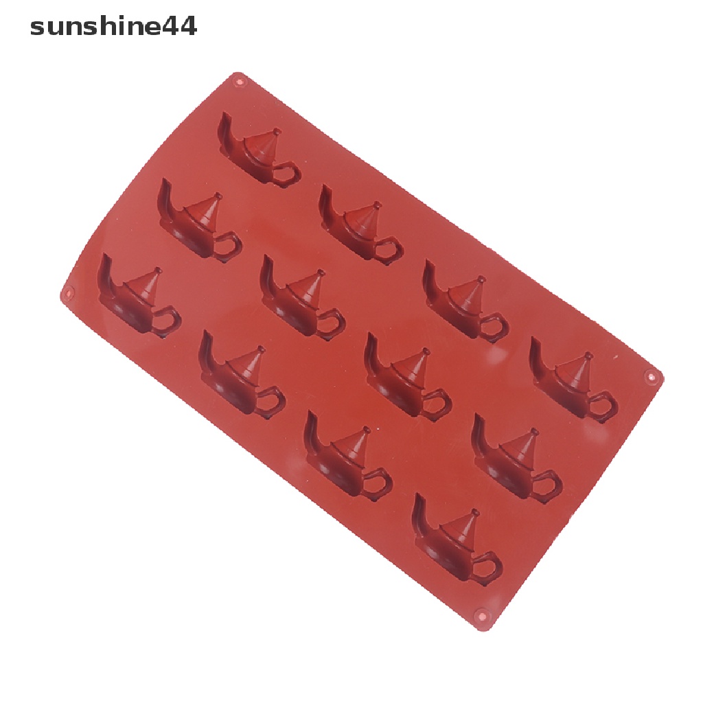 Sunshine 1Pc 12lubang Lucu Bentuk Teko Mousse Kue Cetakan Silikon Es Krim Dessert Mold ID