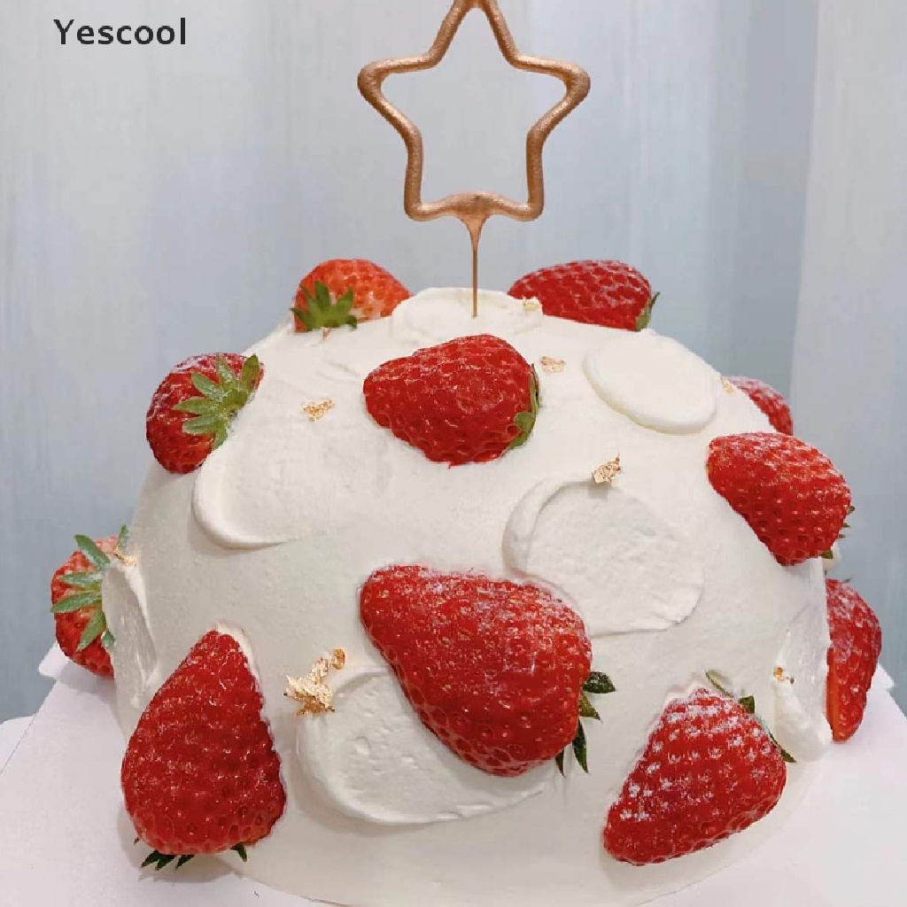 Yescool Cetakan Fondant Silikon Strawberry Mini 3D Berries Cetakan Permen Fondant Coklat ID