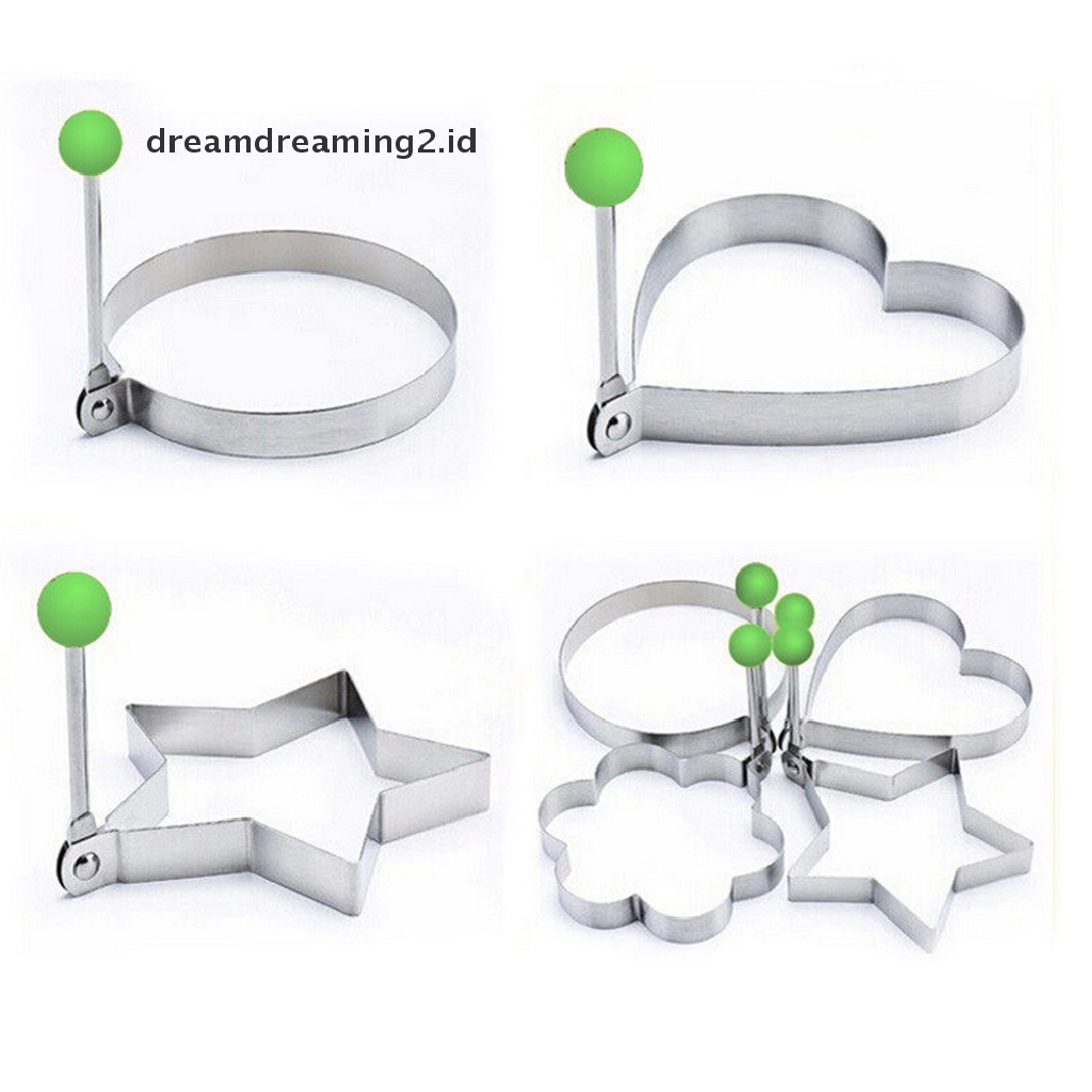 (hot) Cooking Kitchen Tools Stainless Steel Cincin Pembentuk Telur Goreng Cetakan Pancake Mold//