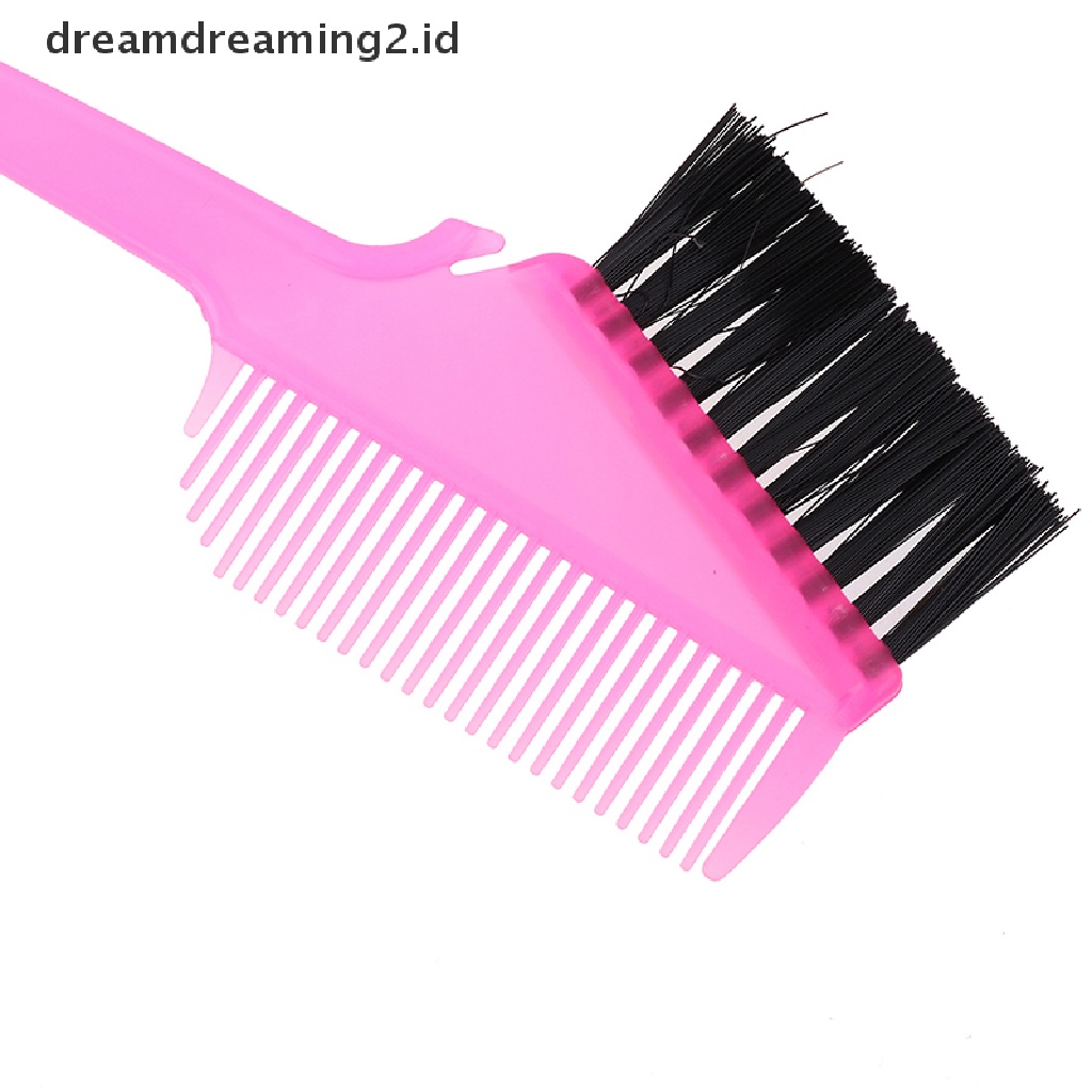 (hot) 5pcs/set Sikat Dan Mangkuk Pewarna Rambut Set Bleaching Dye Kit Sisir Kecantikan//