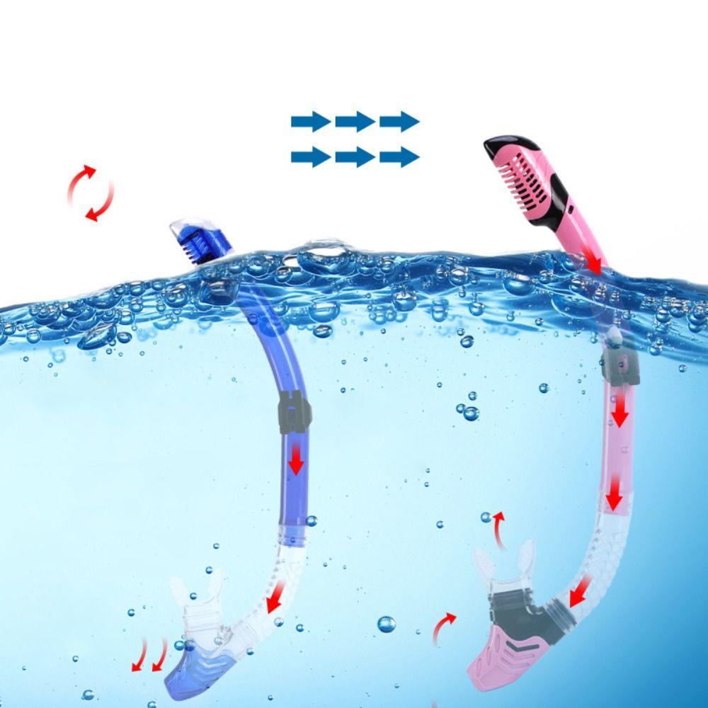 Lanfy Diving Snorkel Tube Full Dry Untuk Under Water Air Alat Pernafasan Pernafasan Renang Tube Alat Menyelam Cocok Dewasa Anak Underwater Snorkeling Dry Breathing Tube