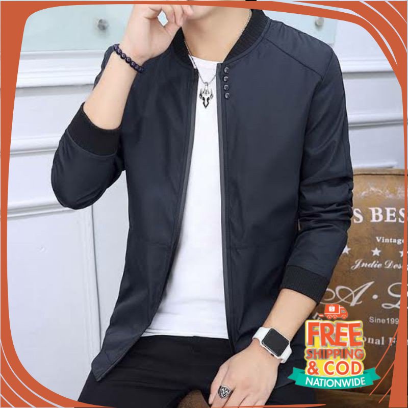 PROMO BIG SIZE JAKET BOMBER JUMBO/ JAKET BOMBER TASLAN KOREA WATERPROOF TERMURAH M - XXL