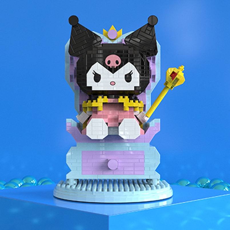 Mainan Balok Kuromi Ratu Elf Nano Block DIY 3DPuzzle Brick