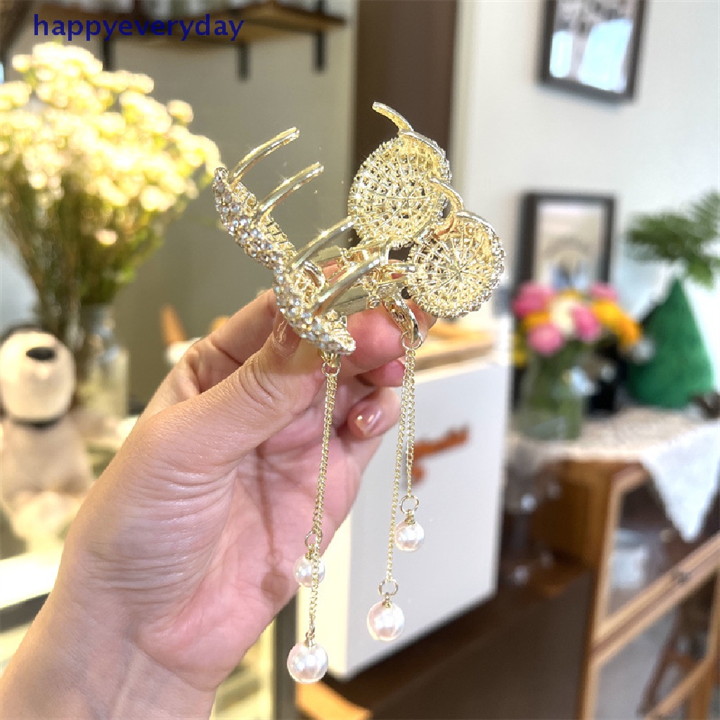 [happy] 1pc Cherry Rumbai Jepit Rambut Berlian Imitasi Hair Clip Woman Hair Claw Perhiasan Aksesoris Rambut Peri Hiasan Kepala [ID]