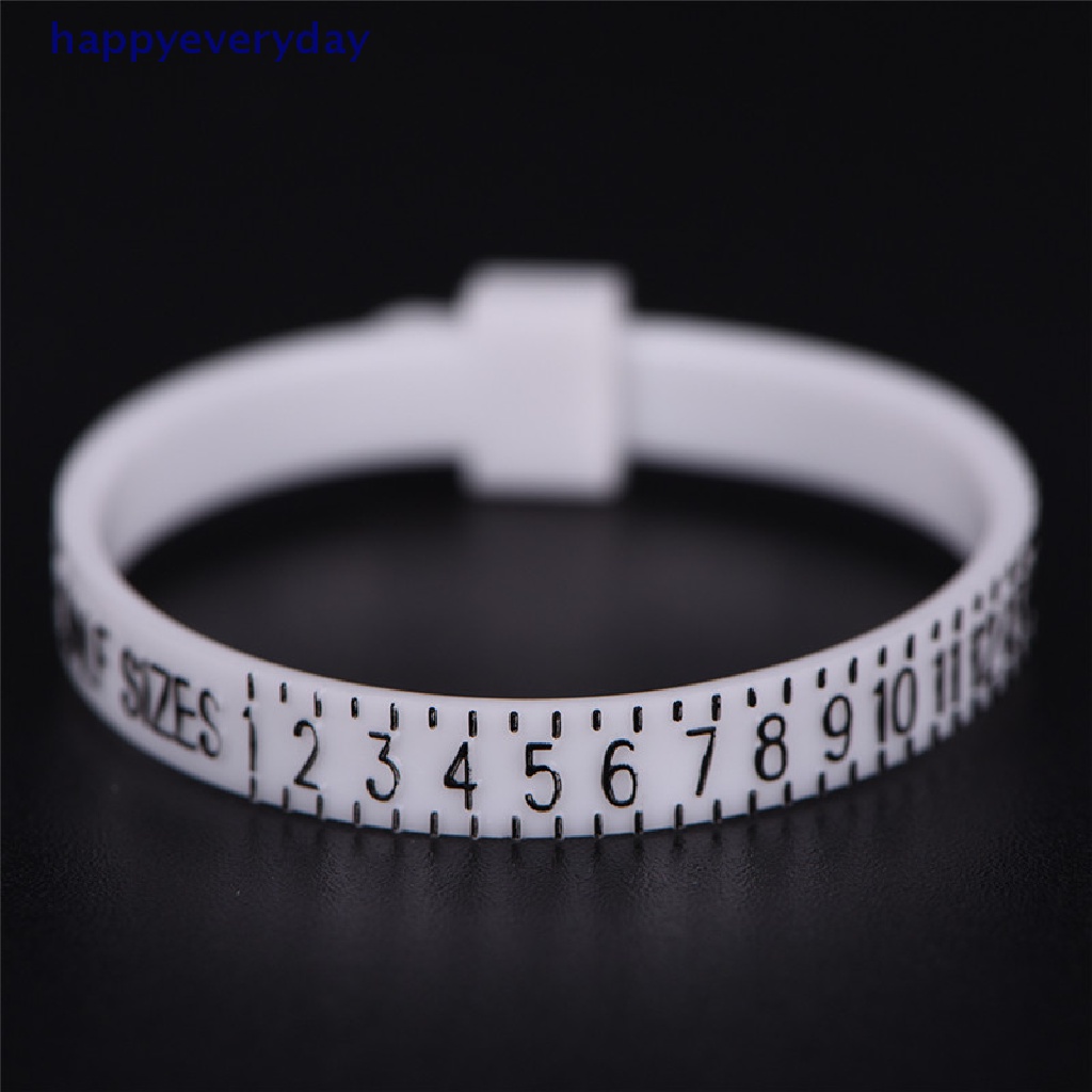 [happy] Uk US Ring Sizer Measure Finger Gauge Untuk Cincin Kawin Band Cincin Tunangan New [ID]