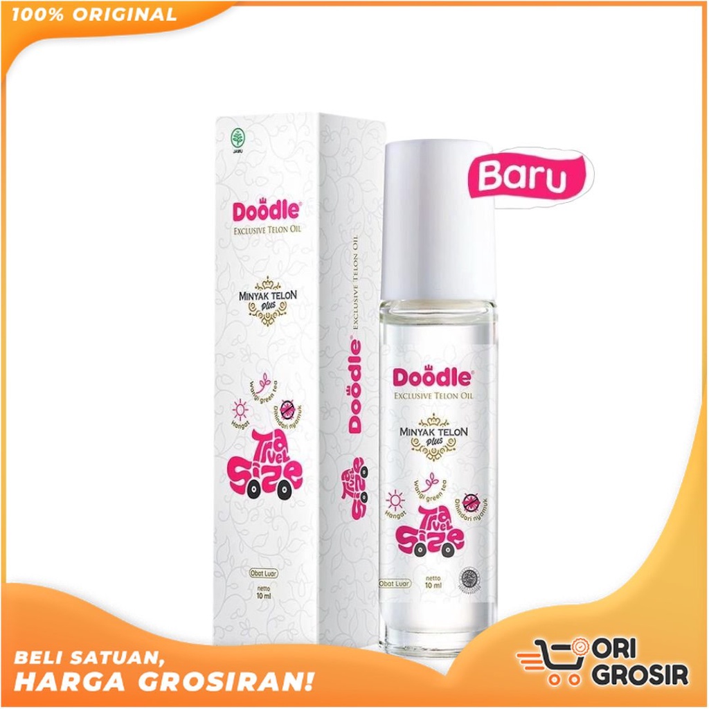 ORI Grosir Doodle Minyak Telon Plus Roll On Travel Size 10ml