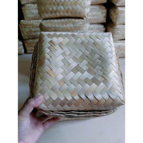 

[ Besekraf ] besek bambu 20x20cm grosir termurah langsung produsen | besek bambu hampers kotak hantaran lebaran