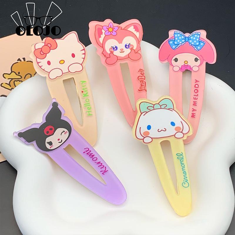 【COD】Duckbill Clip Cute Melody Kuromi Jepit Rambut Poni Klip Samping Kartun Hair Clip