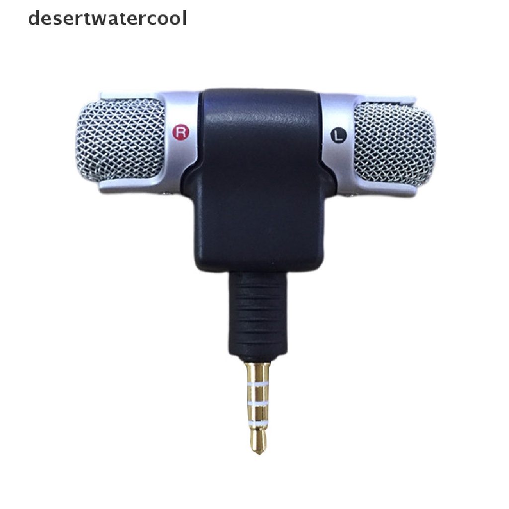 Deid Mini 3.5mm Jack Microphone Stereo Mic Untuk Merekam Ponsel Studio Interview Microphone Untuk Smartphone Martijn