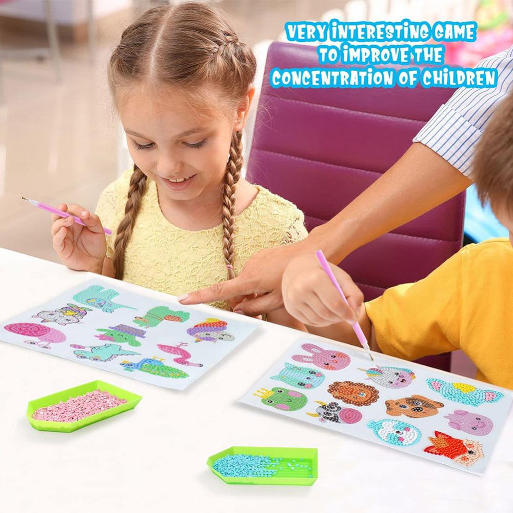 Timekey 5D Berlian Lukisan Stiker Kit Untuk Anak-Anak Kreatif DIY Seni Kerajinan Lukisan Dengan Berlian Cat Dengan Angka Untuk Anak Dewasa DGA1