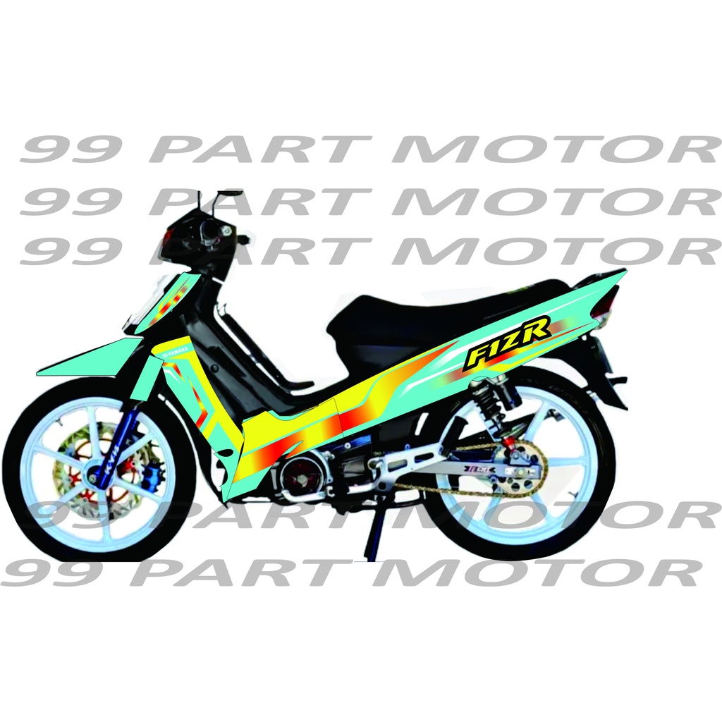 striping custom termurah terbaru cod striping fiz-r custom variasi road race - striping fiz r biru -