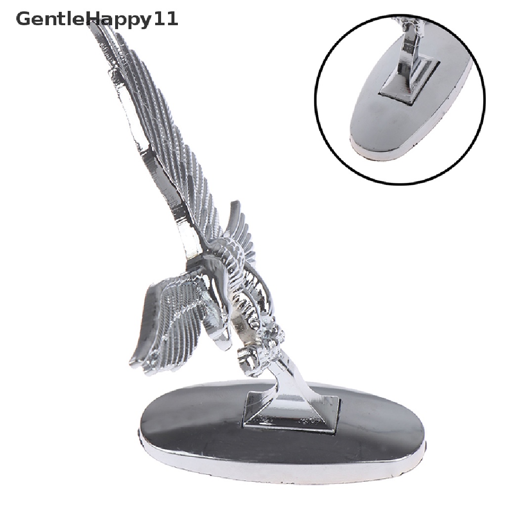 Gentlehappy Penutup Depan Mobil Chrome Kap Ornamen Lencana 3D Emblem Angel Eagle Untuk Auto Car id