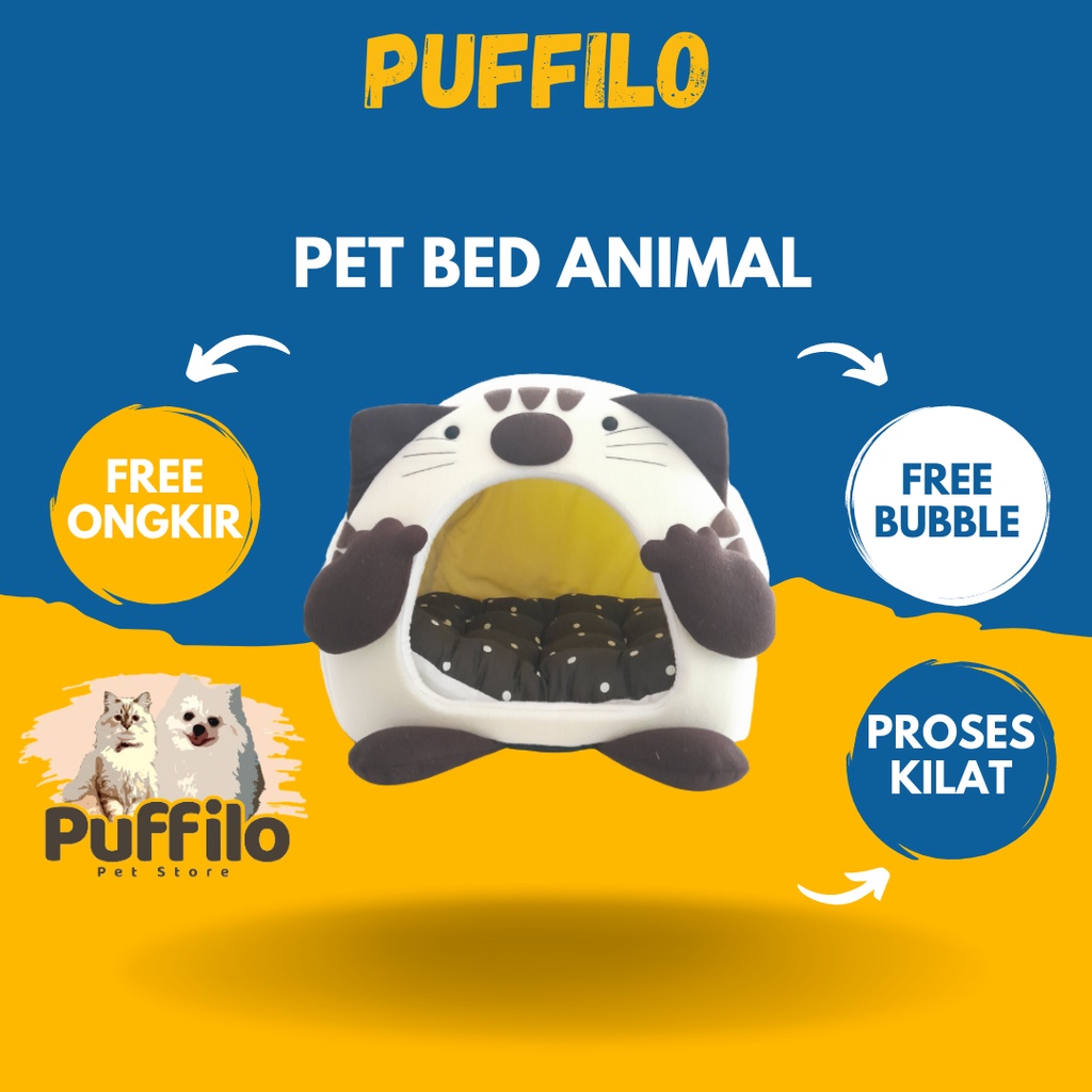 Pet bed 3D /kasur anjing dan kucing bentuk lucu dan unik