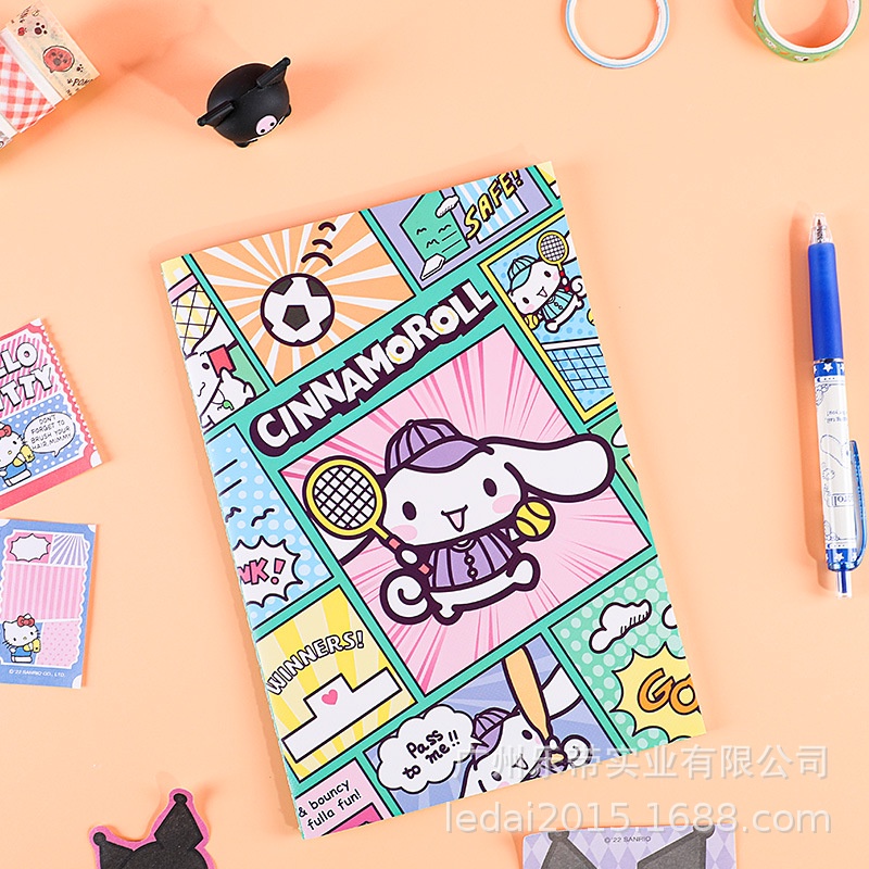 BUKU TULIS A5 36 HALAMAN SANRIO KUROMI CINNAMOROLL MELODY / BUKU TULIS MOTIF KARTUN JEPANG