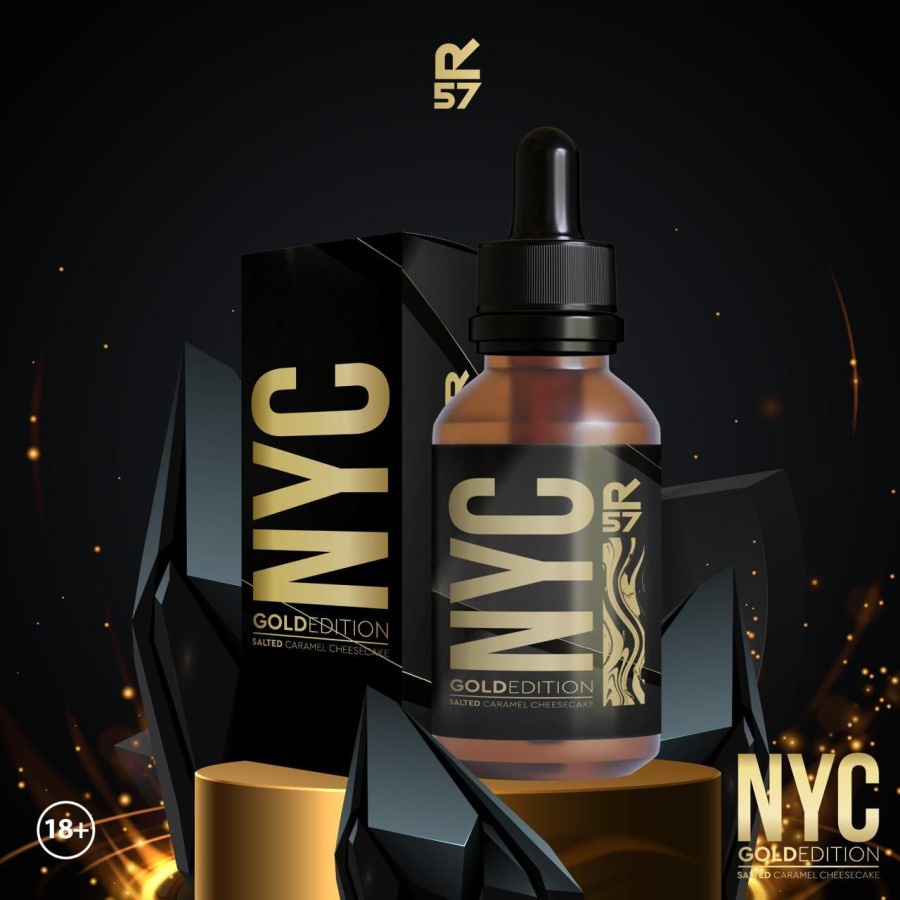 Liquid Vape NYC Gold Edition Salted Caramel Cheesecake 60ML