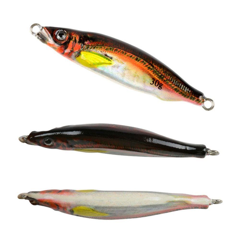 TOP 10g /20g Simulasi Logam Memancing Umpan Laut Memancing Double Bass Hook 10g /20g Memimpin Casting
