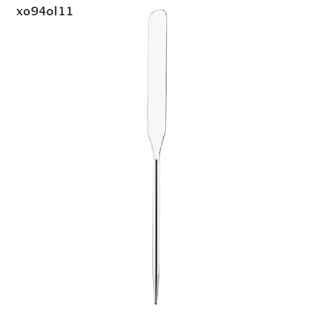 Xo 1Pcs Stainless Steel Kepala Ganda Makeup Toner Spatula Mixing Stick Foundation OL