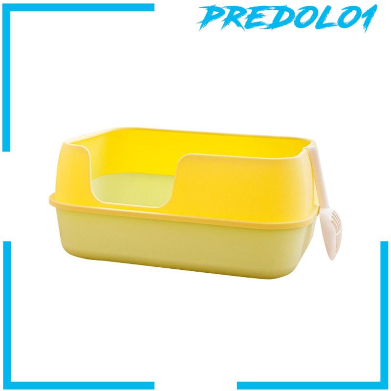 [Predolo1] Kotak Kotoran Kucing Untuk Kucing Indoor Sisi Tinggi Tall Detachable Kitty Litter Box