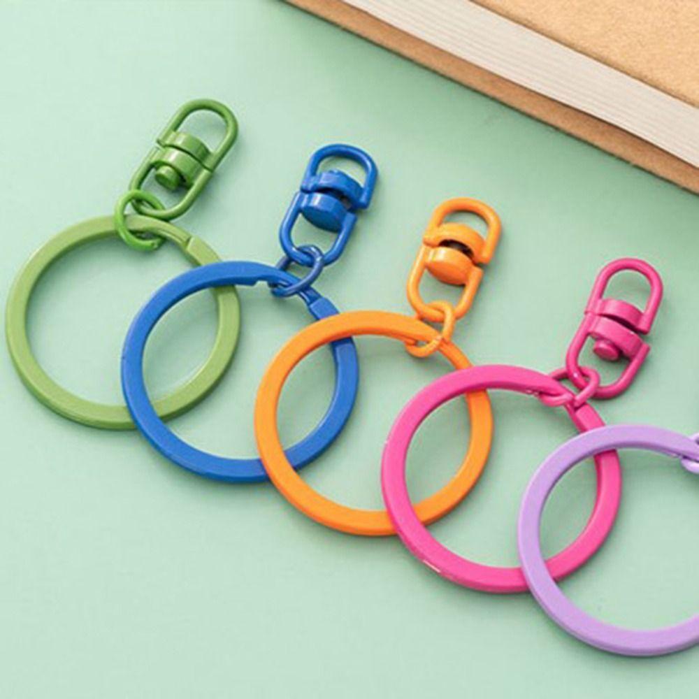 Needway Berputar Gesper Kunci Nyaman 10 Pcs Permen Warna Handmade Diy Perhiasan Warna Murni Keyring Aksesori