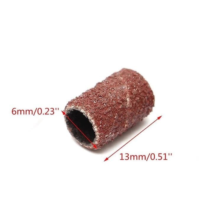 Refill Amplas Ring 6mm utk Mini Grinder Kertas Pasir Gosok Bulat Drum