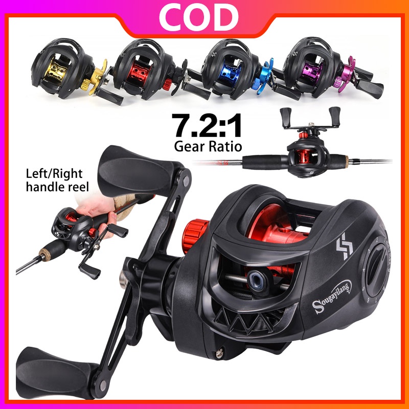 Sougayilang 2023 New Baitcasting Reel Cost-effective Reel Pancing Gear Ratio 7.2:1 Reel Memancing For Freshwater/Saltwater