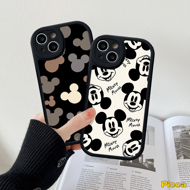 Casing Ponsel Kartun Disney Untuk Infinix Hot10 9 11 Play Smart5 6 Hot 10s 10T 11s Hot 10 Lite Infinix Note8 Lucu Dazzle Mickey Mouse Pasangan Shockporoof Lembut Tpu Cover