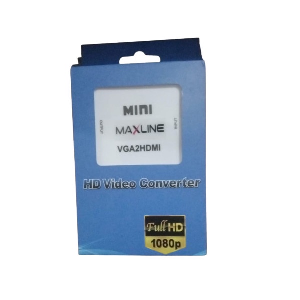 MaxLine Converter VGA to HDMI with Audio + USB Power