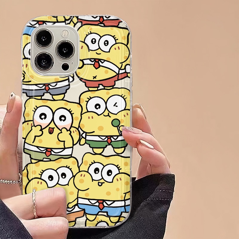 IPHONE Casing Ponsel Lembut Pasangan Lucu Kompatibel Untuk Iphone14 13 11 12 Pro XS Max X Xr7 +8 Plus Casing TPU Silikon Shockproof Cover