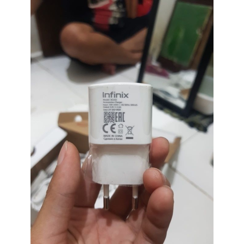 charger infinix 2 amper asli copotan smart 6 garansi 2 bulan oem