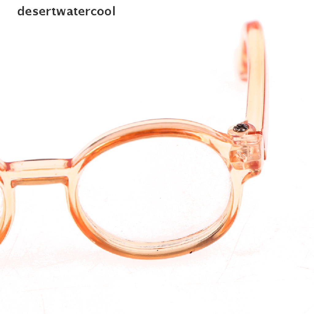 Deid Kacamata Boneka Mewah Aksesori Bingkai Bulat 6.5/9.5cm Eyewear Clear Lens Martijn
