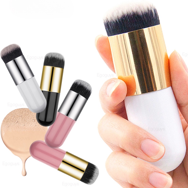 1pc Bulat Multi Fungsional Mini Blush Stabilo Brush Protable Lembut Longgar Bedak Foundation Brush Alat Makeup Kecantikan