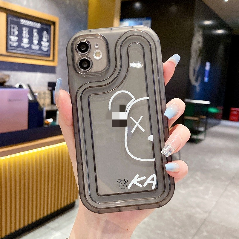 IPHONE Air sac Penebalan Pelindung case Untuk Iphone14 13 12 11 Pro MAX X XR XS Max7 8 Plus Chaopai XX bear Transparan Anti-drop