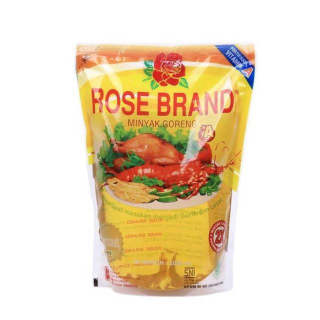 

Rose Brand minyak goreng pouch 2000 ml