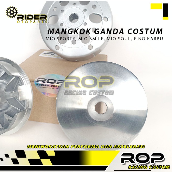 Upgrade Cvt Rumah Roller Racing Set Mangkok Ganda Mio Smile Mio Sporty Mio Soul Fino Karbu