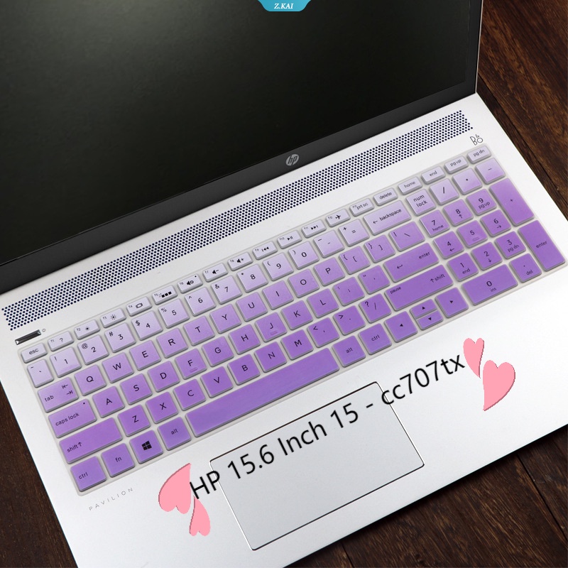 Silikon Keyboard Film Desktop PC Cover Untuk HP 15.6 Inch Ranger Pavilion15- Cc707tx Waterproof Full Coverage Film Pelindung [ZK]