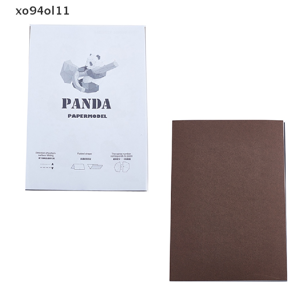 Xo Panda Kertas 3D DIY Bahan Alat Peraga manual Mainan Hias Indah Untuk Hadiah Anak OL