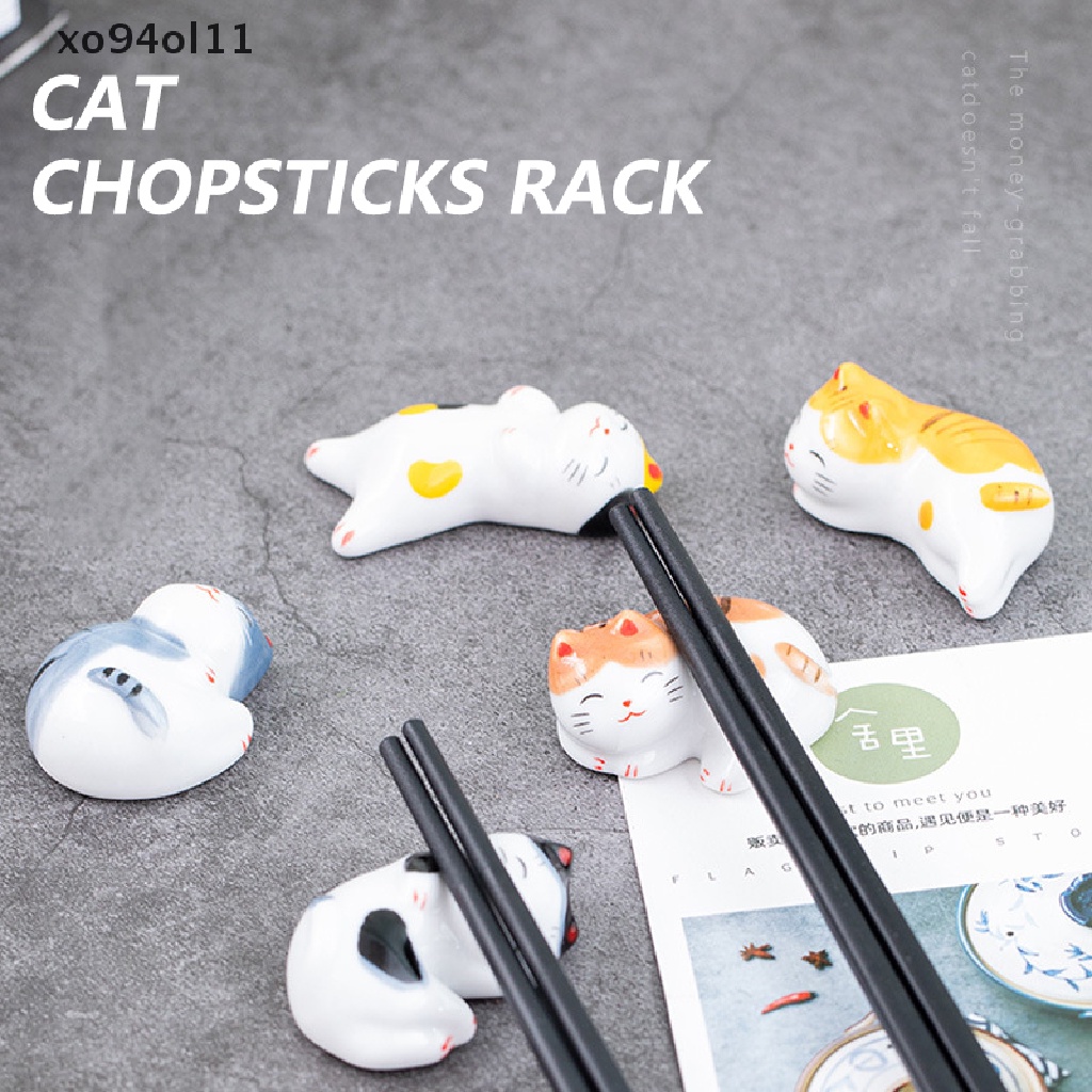 Xo Lucky Cat Chops Holder Sumpit Keramik Jepang Keramik Dekorasi Rumah OL