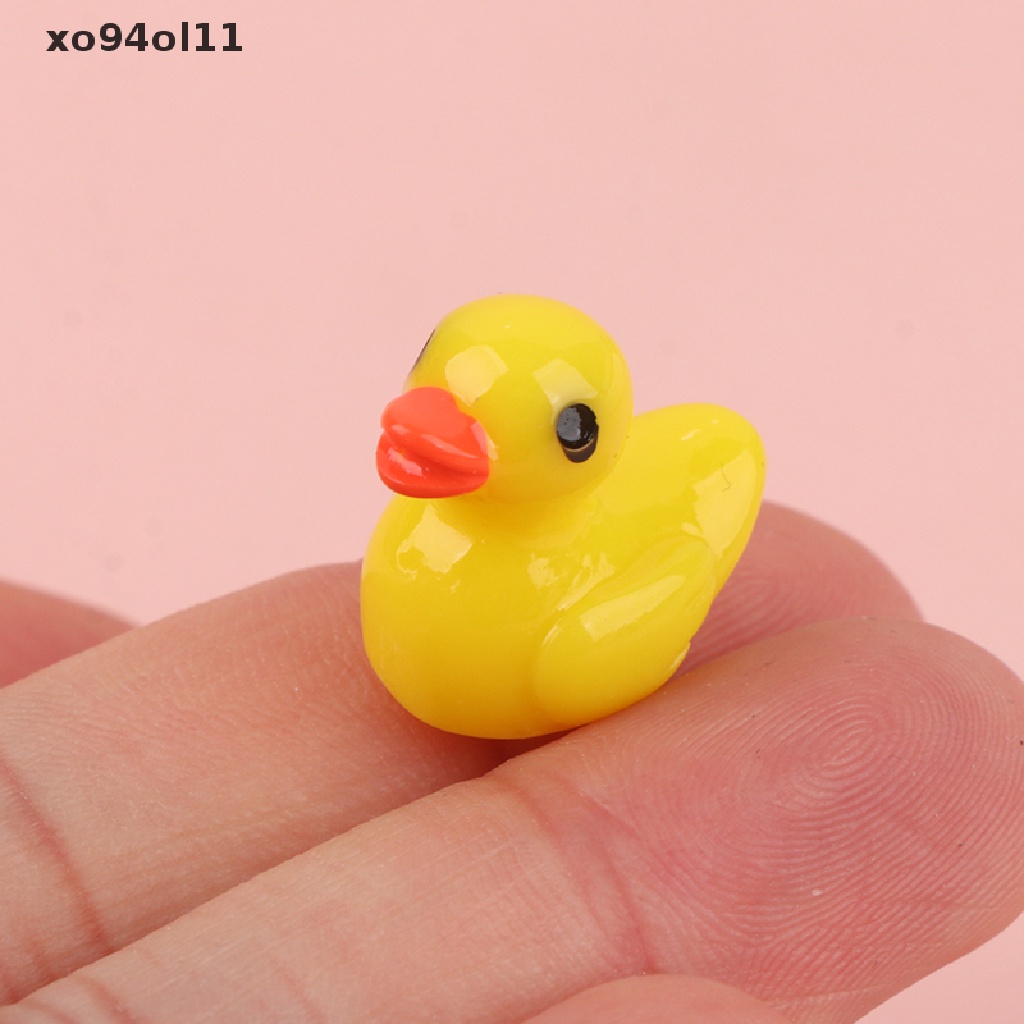 Xo 10Pcs Patung Rumah Micro Garden Bebek Kelinci Sapi Mini Lucu OL