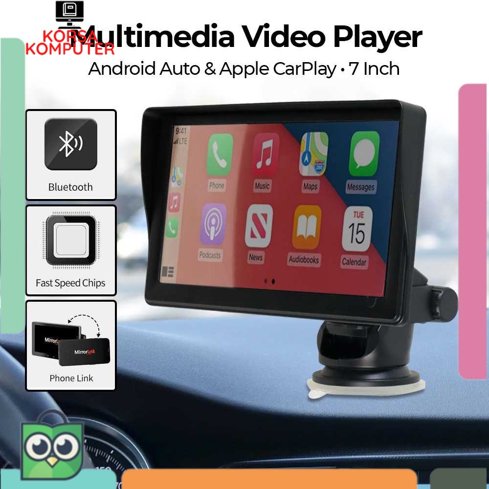 Video Player Multimedia Mobil Wireless Carplay Android Auto 7 Inch - B600W GRANDnavi Original