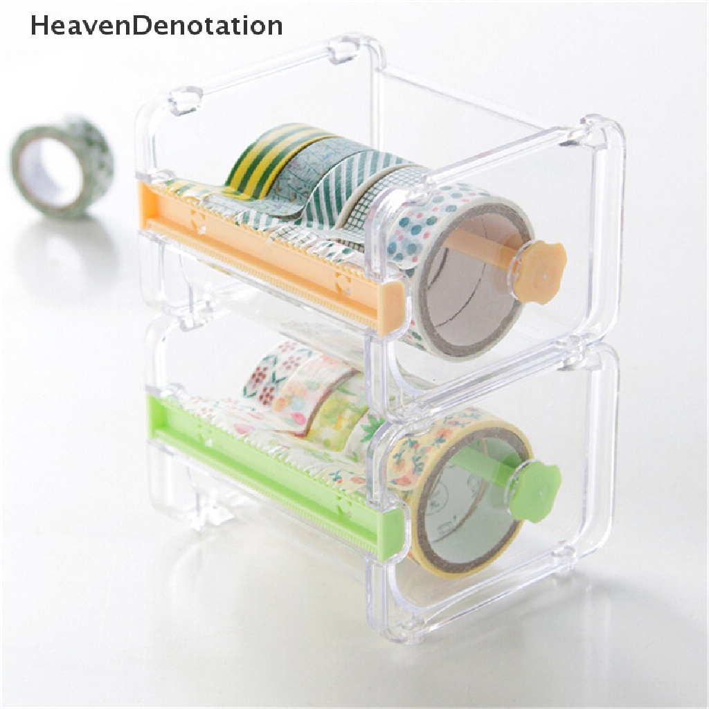 [HeavenDenotation] Desktop Tape Dispenser Pemotong Lakban Washi Tape Dispenser Tempat Lakban Gulung HDV