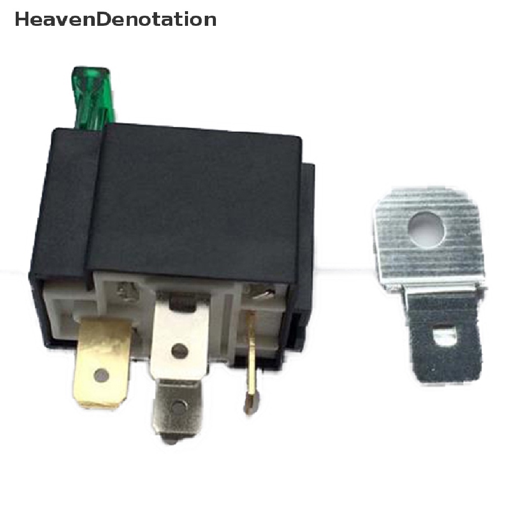 [HeavenDenotation] 12v 30A Mobil Auto Otomotif Heavy Duty Relay 4Pin Fuse Menyatu On/Off SPST HDV