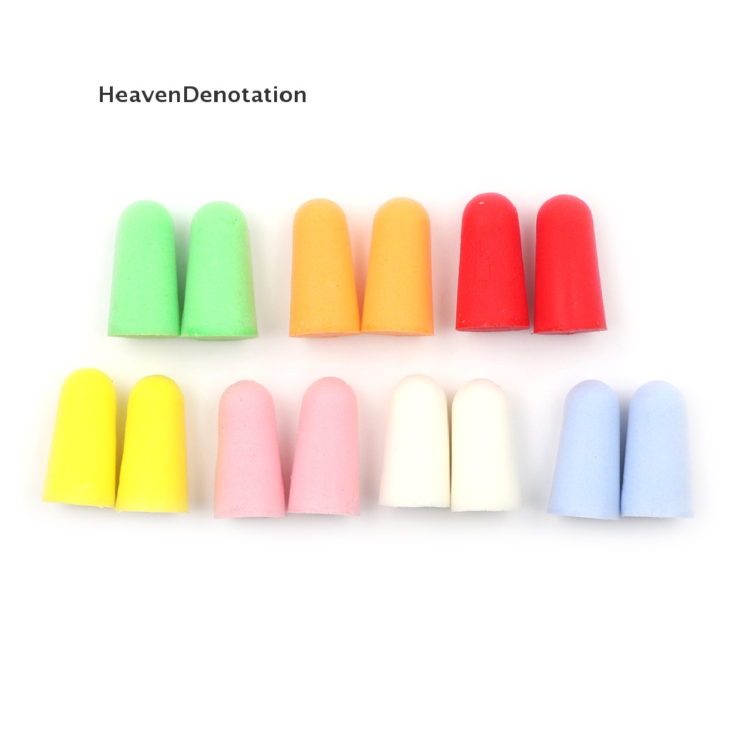 [HeavenDenotation] 20pcs PU Foam Ear Plugs Anti Bising Snore Earplugs Nyaman Untuk Belajar Tidur HDV