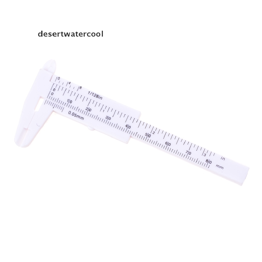 Deid 80mm Mini Plastik Siswa Sliding Vernier Caliper Gauge Alat Ukur Martijn