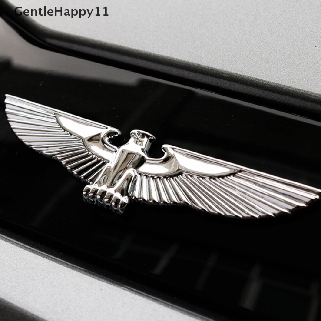 Gentlehappy Universal 3D Stiker Mobil Metal Eagle Badge Dekorasi Cars Body Side Mark id