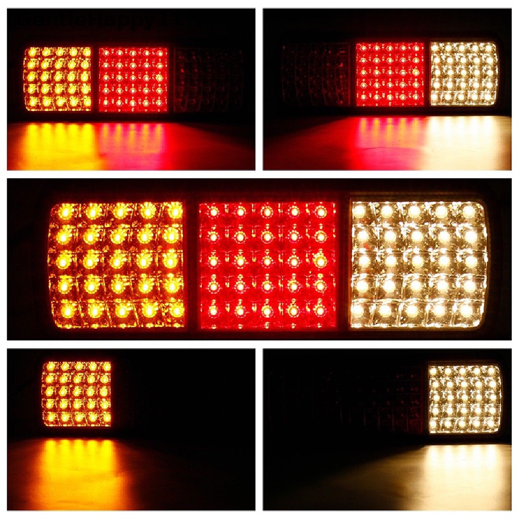 Gentlehappy 1X75 LED 12V Mobil Truk Perahu Trailer Belakang Ekor Lampu Rem Reverse Indikator Lamp id