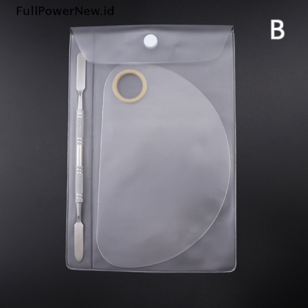 Power 2Pcs Acrylic Kosmetik Makeup Palette Nail Art Spatula Foundation Alat Pencampur ID