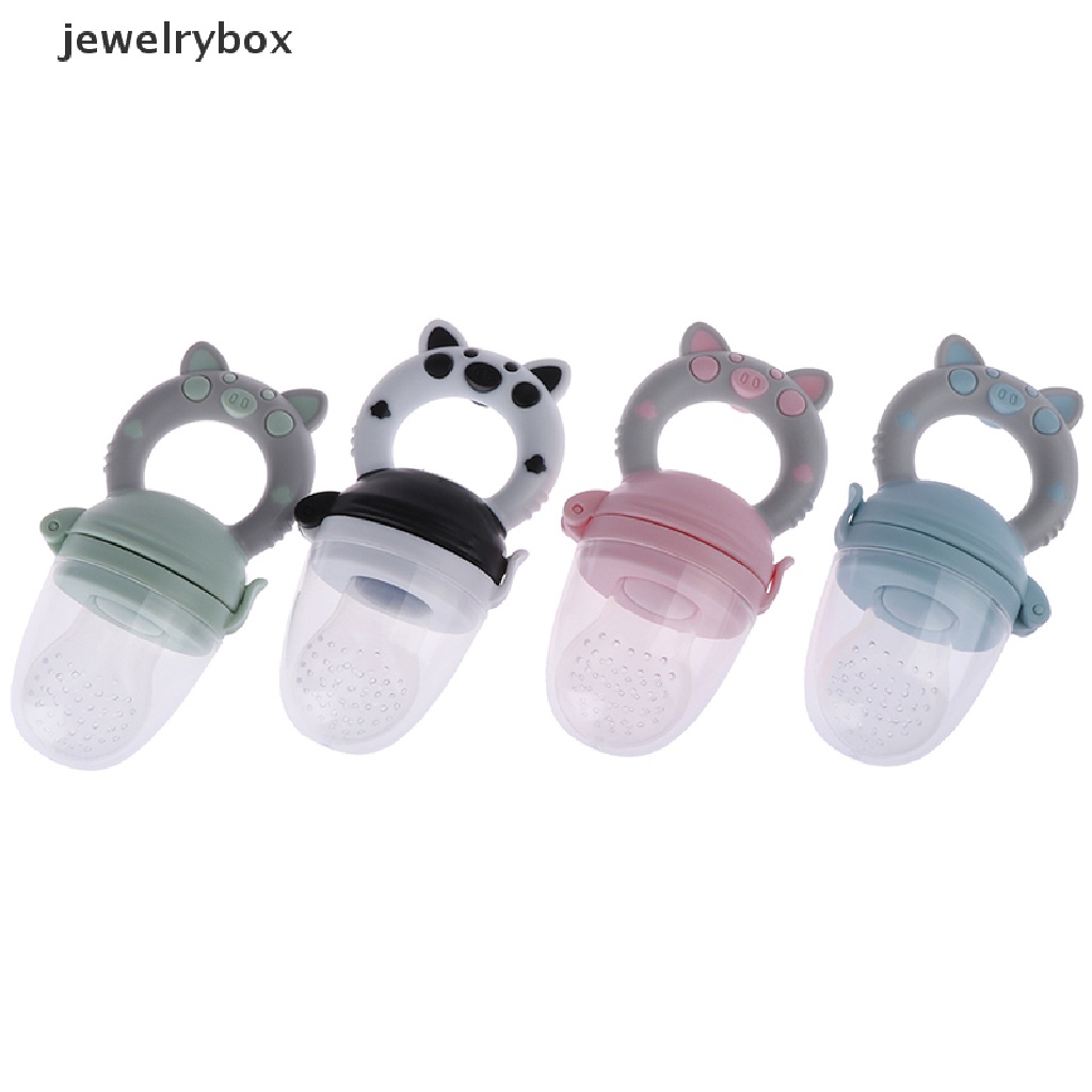 [jewelrybox] 1pc Teether silicone Dot Tempat Makan Buah nibbler feeder Untuk Butik Bayi