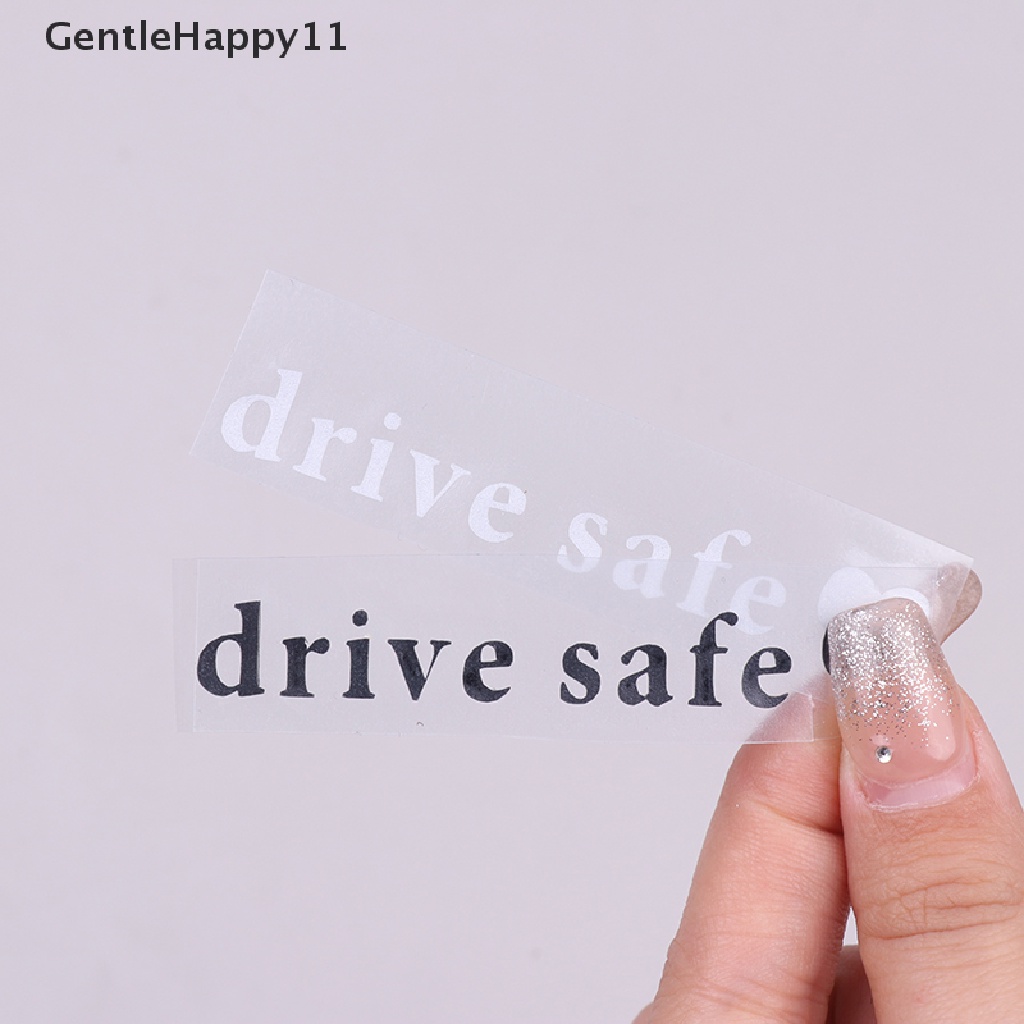 Gentlehappy 1Pc Drive Safe Tips Stiker Mobil Cermin Hias Stiker Vinyl Anti Air id