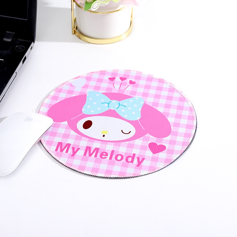 Plaid Animal Mouse Pad Hello Kitty Alas Mouse Pompompurip Alas Mouse My Melody Mouse Pad Cinnamoroll Alas Mouse LittleTwinStars Mouse Pad Kuromi Mouse Pad BAD BAD BADTZ-MARU Mouse Pad